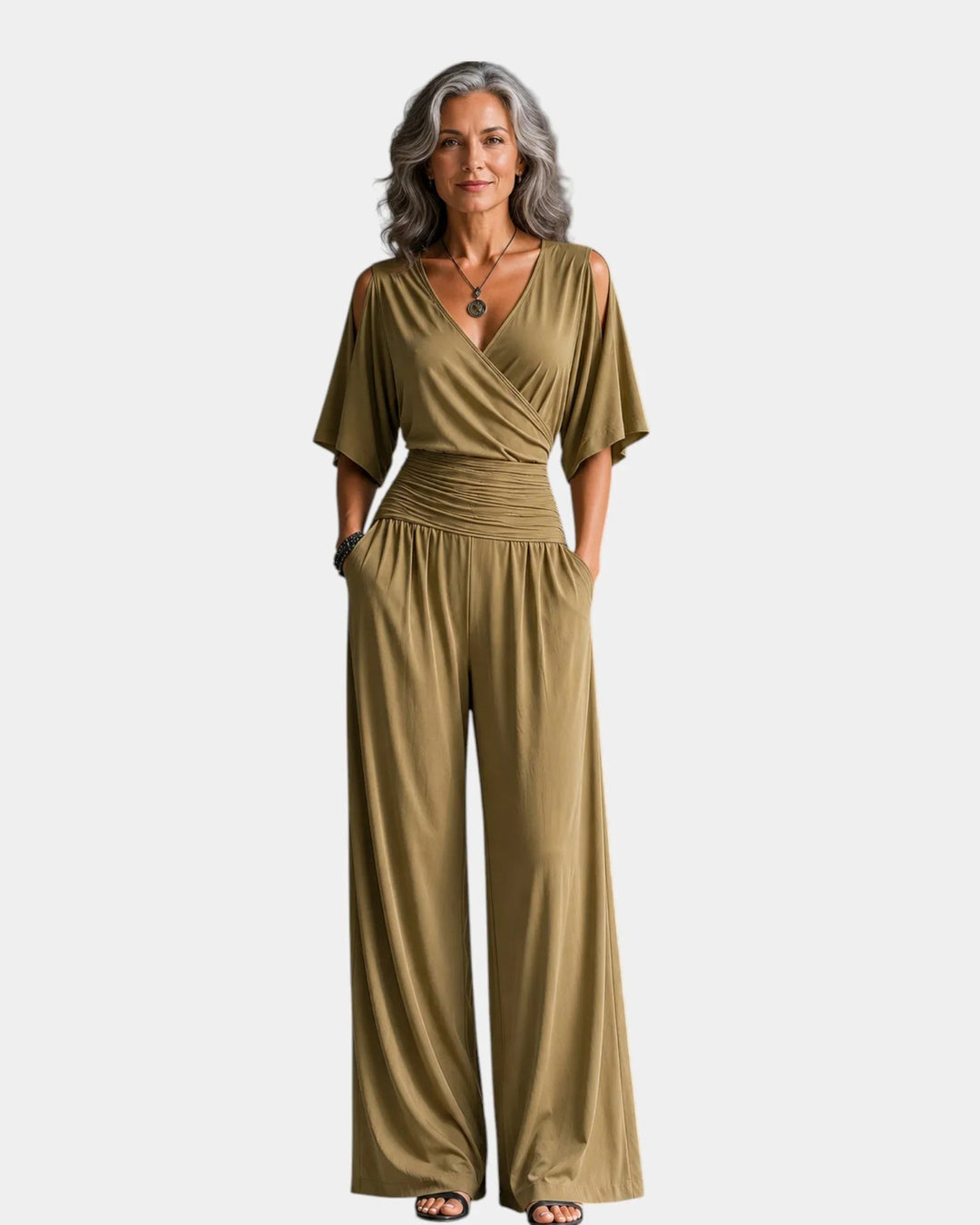 Rena | Off-Shoulder Jumpsuit — Jarah Melbourne