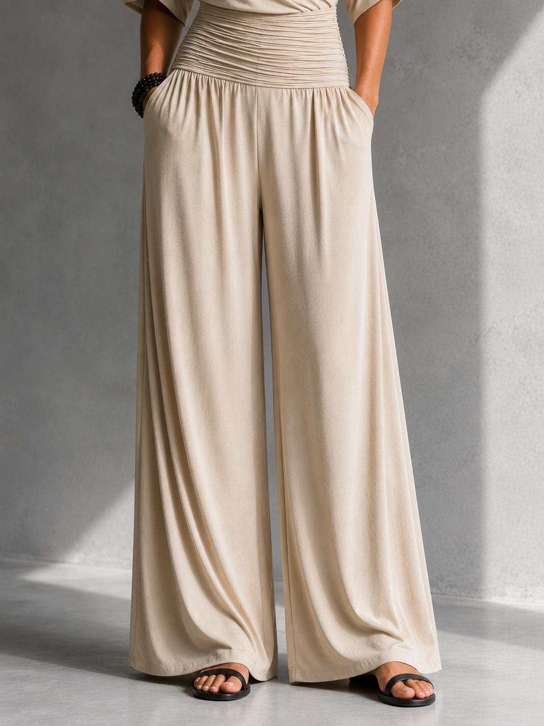 Alia | Elegant Combination with Wrap Top and Wide Leg