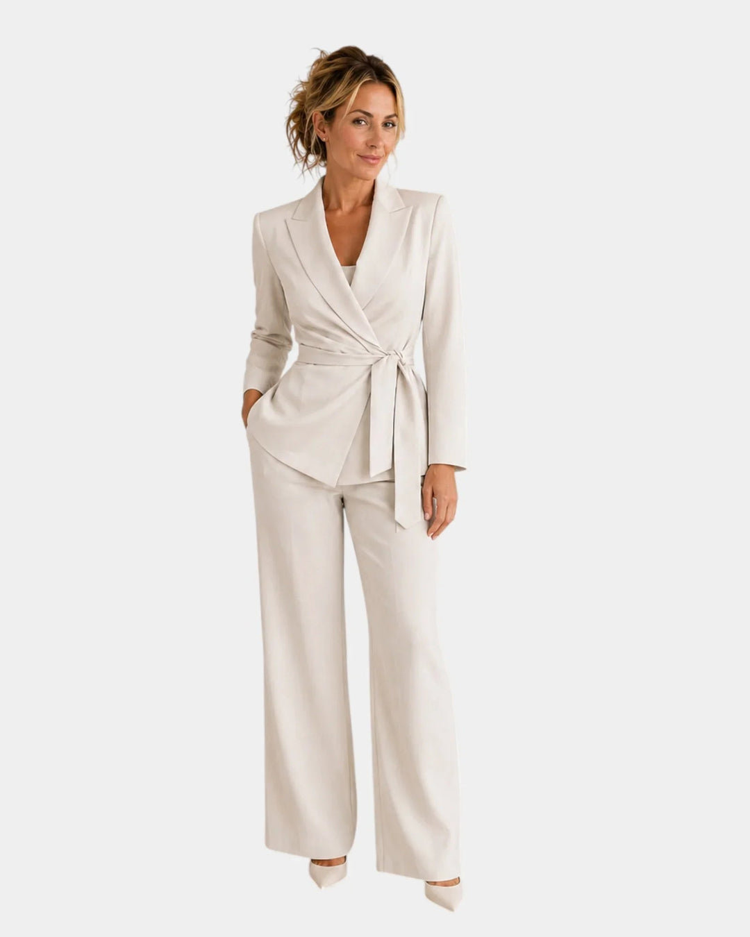 Tabitha | Belted Blazer Set — Jarah Melbourne