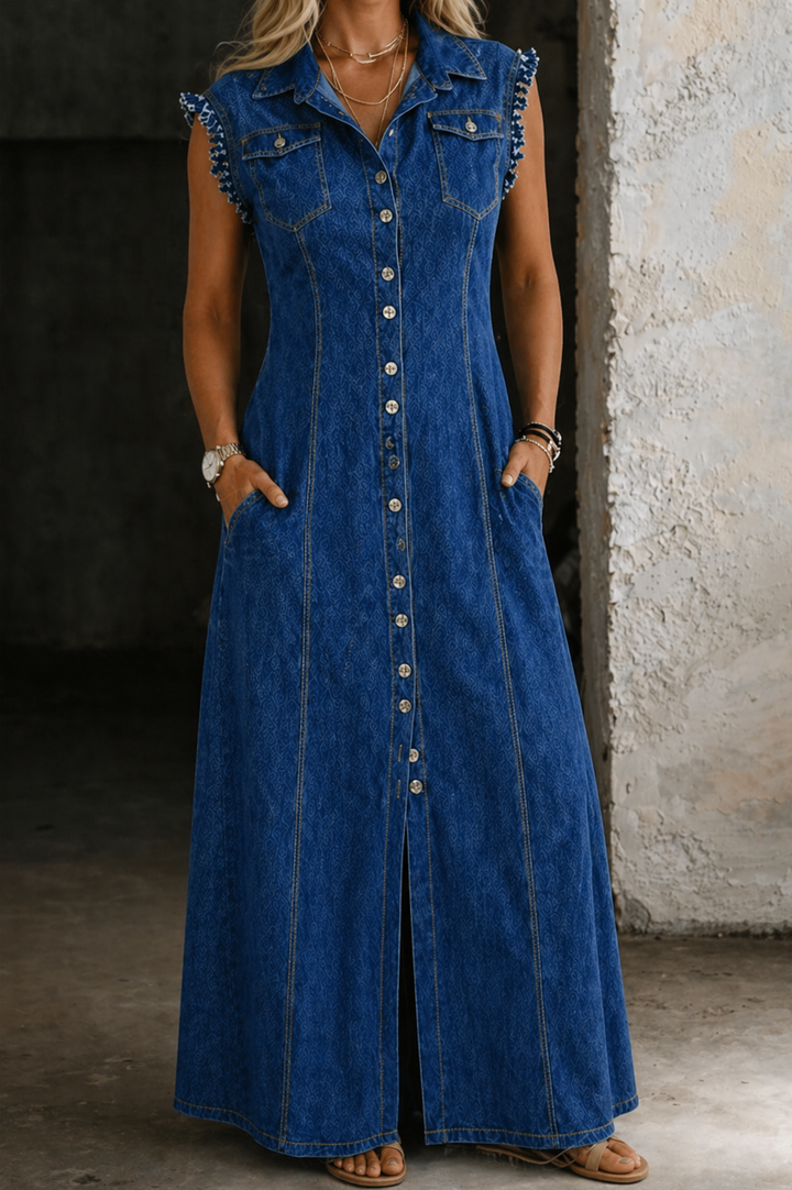 Liora | Plus Size Denim Dress — Jarah Melbourne