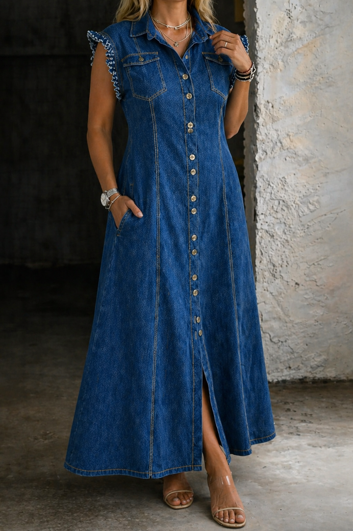 Liora | Plus Size Denim Dress — Jarah Melbourne