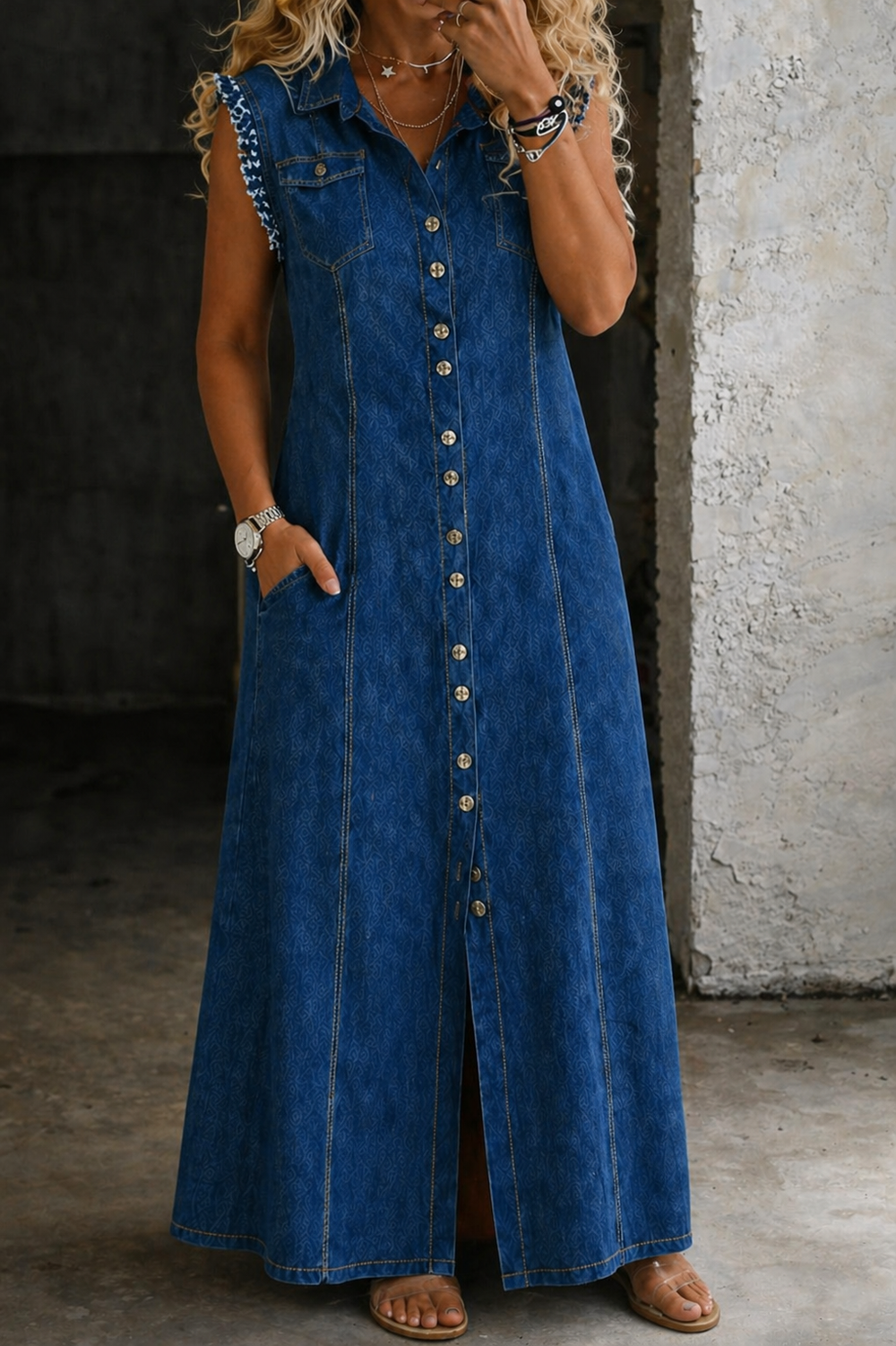 Liora | Plus Size Denim Dress — Jarah Melbourne
