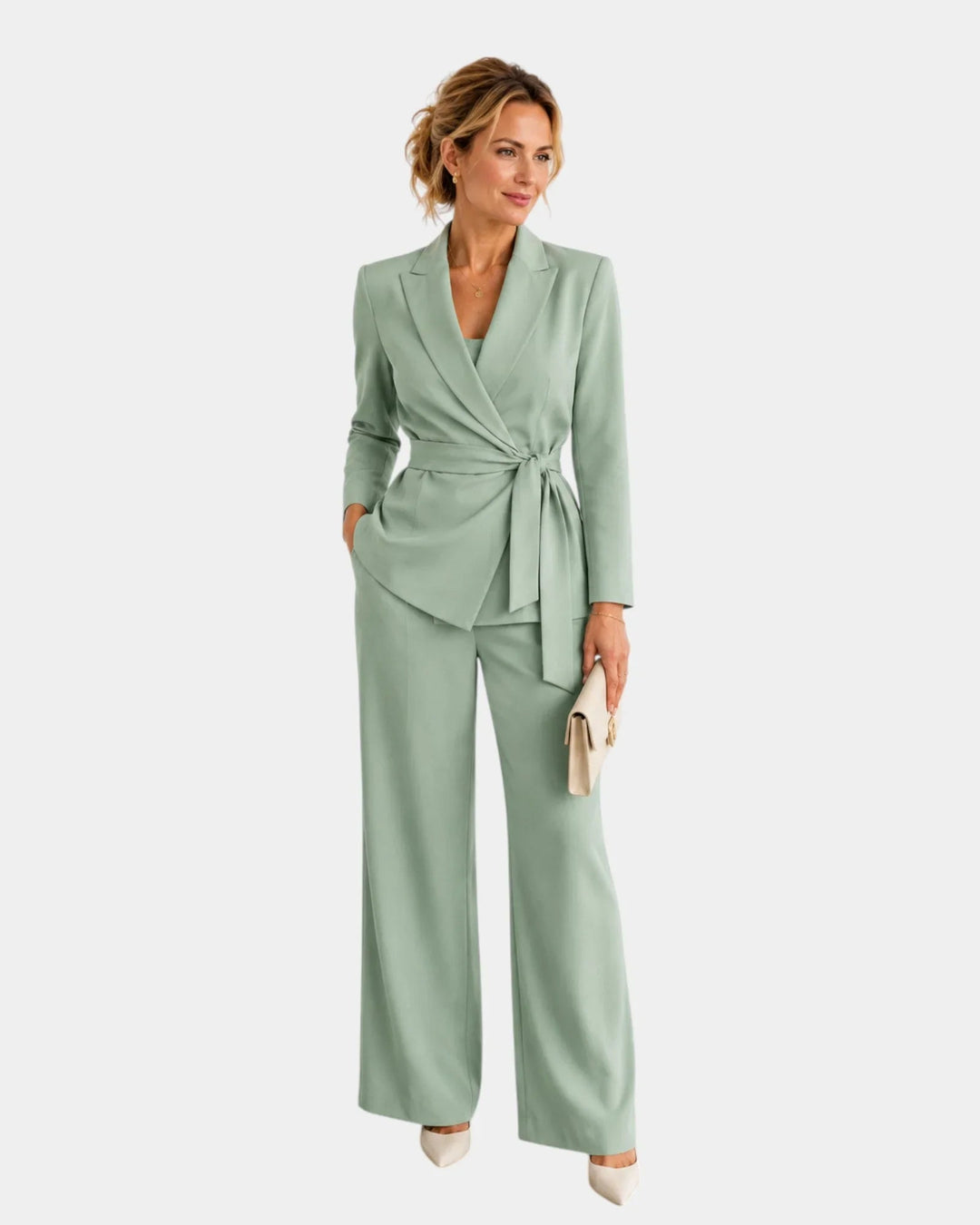 Tabitha | Belted Blazer Set — Jarah Melbourne