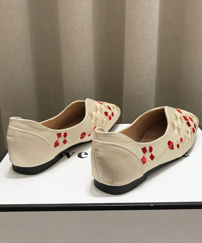 Green Embroidery Penny Loafers