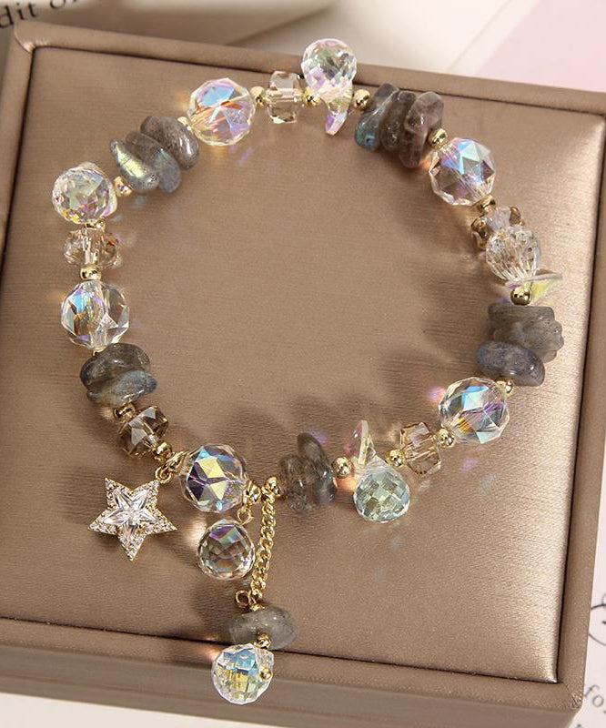 Purple Silver Crystal Zircon Bracelet