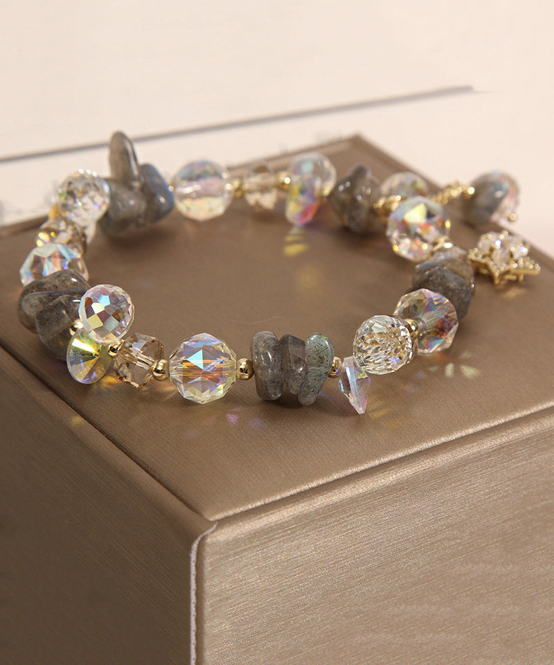 Purple Silver Crystal Zircon Bracelet