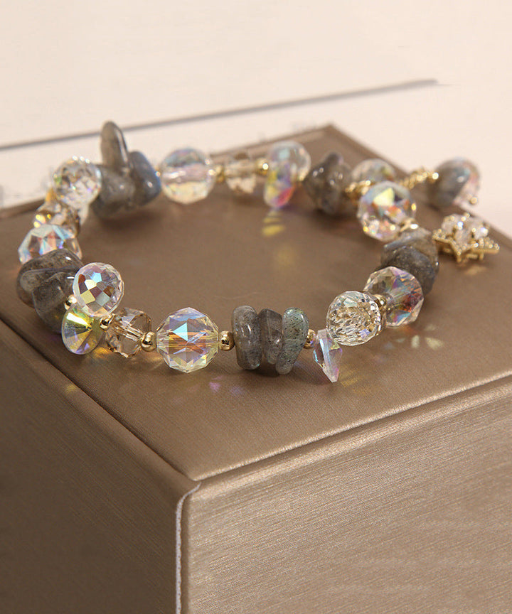 Purple Silver Crystal Zircon Bracelet