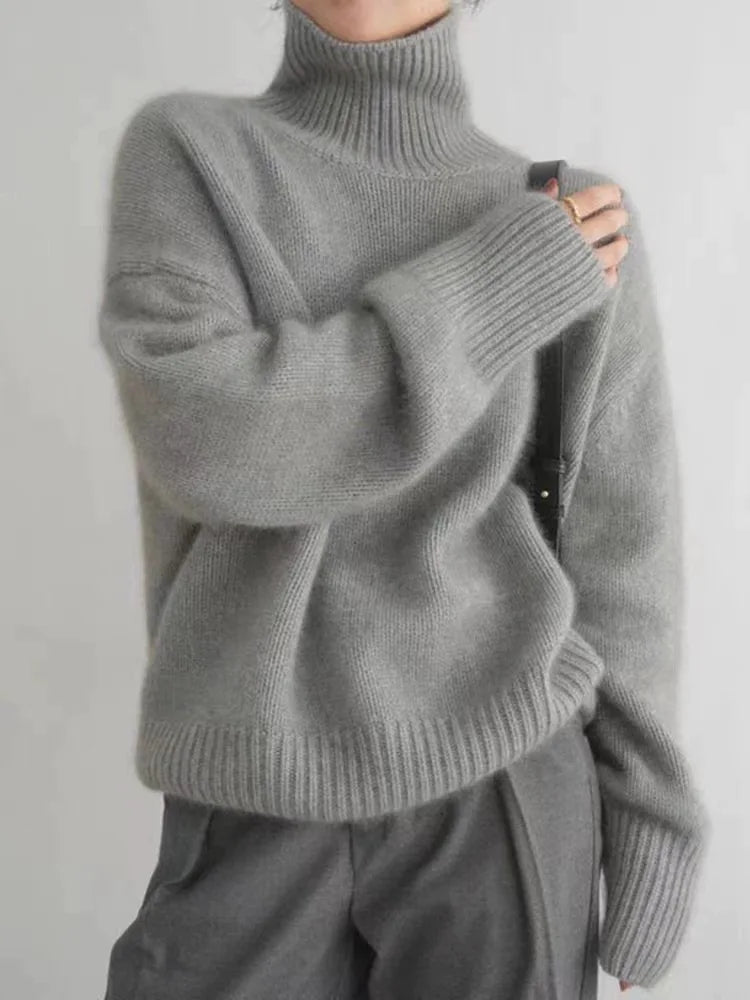 Isabella – Cashmere-Look Roll-Neck Jumper — Jarah Melbourne