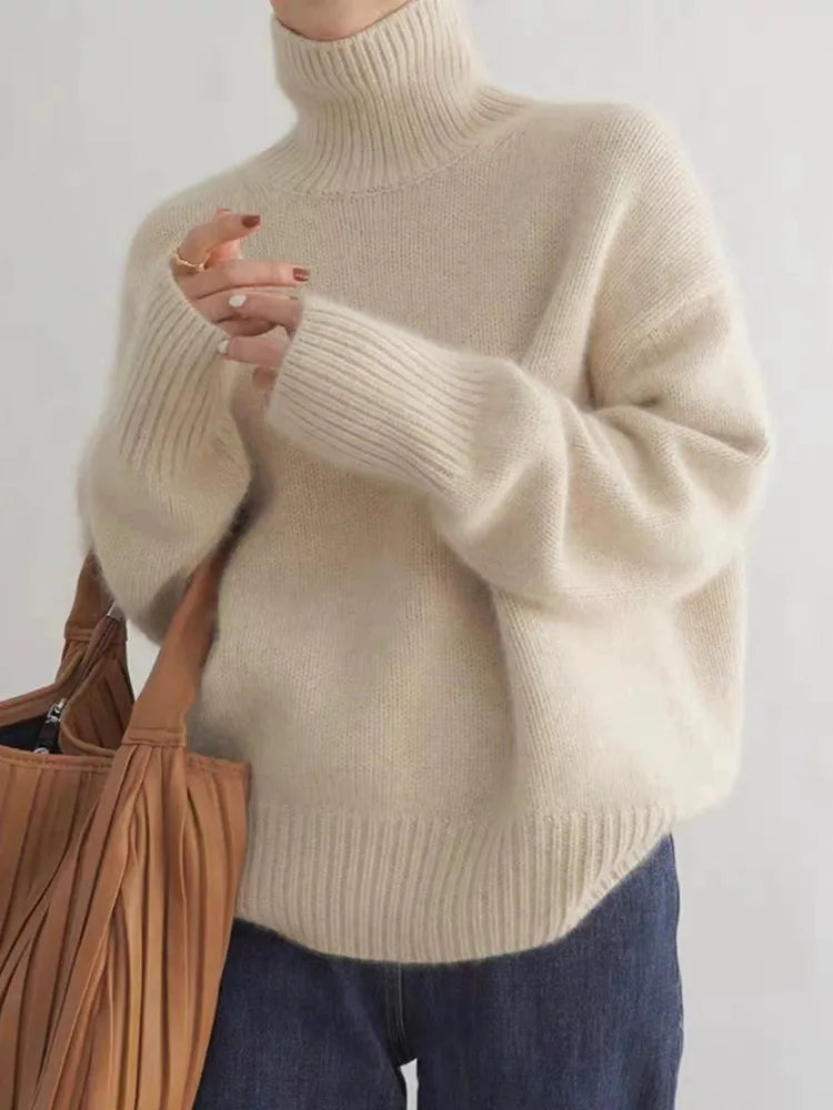Isabella – Cashmere-Look Roll-Neck Jumper — Jarah Melbourne