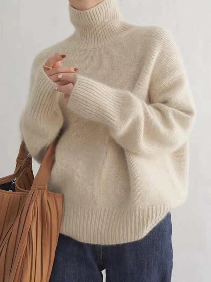 Isabella – Cashmere-Look Roll-Neck Jumper — Jarah Melbourne