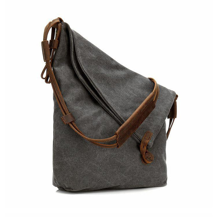 Vintage Dark Grey Crossbody Bag