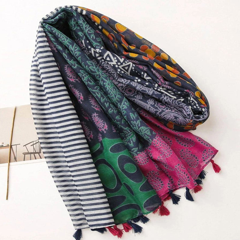 Maple | Vintage Colour Block Scarf