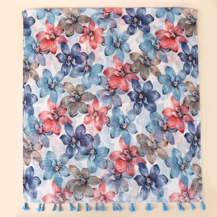 Rosalie | Casual Floral Print Scarf