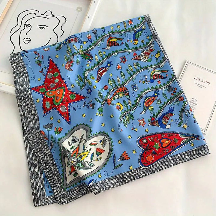 Hazelle | Vintage Printed Scarf