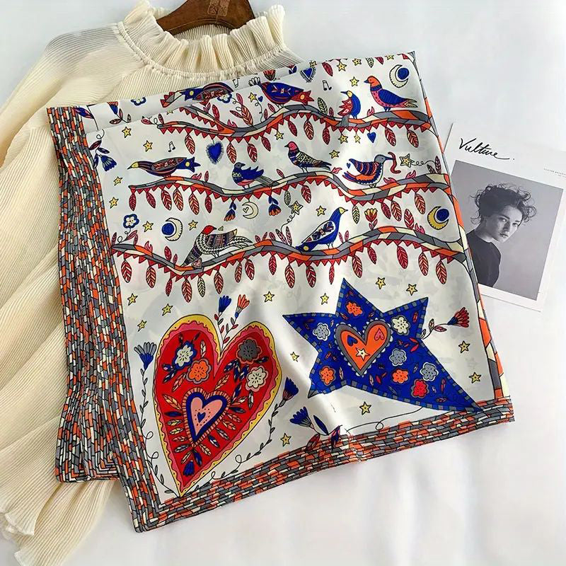 Hazelle | Vintage Printed Scarf