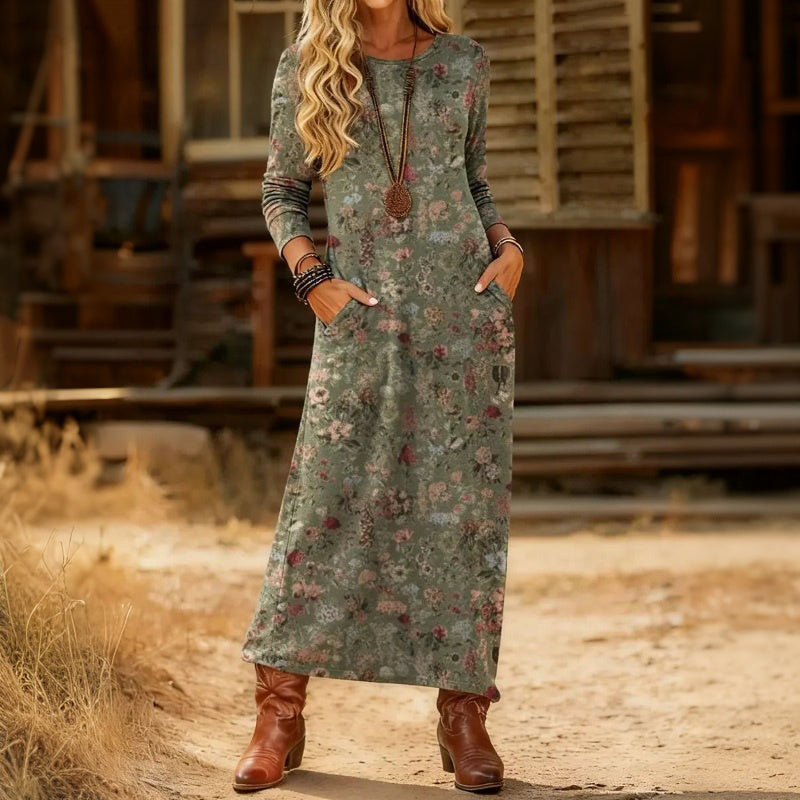 Ruby | Vintage Floral Print Dress