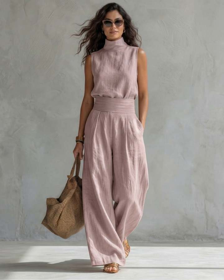 Maria | Elegant Wide Pants and Top Set