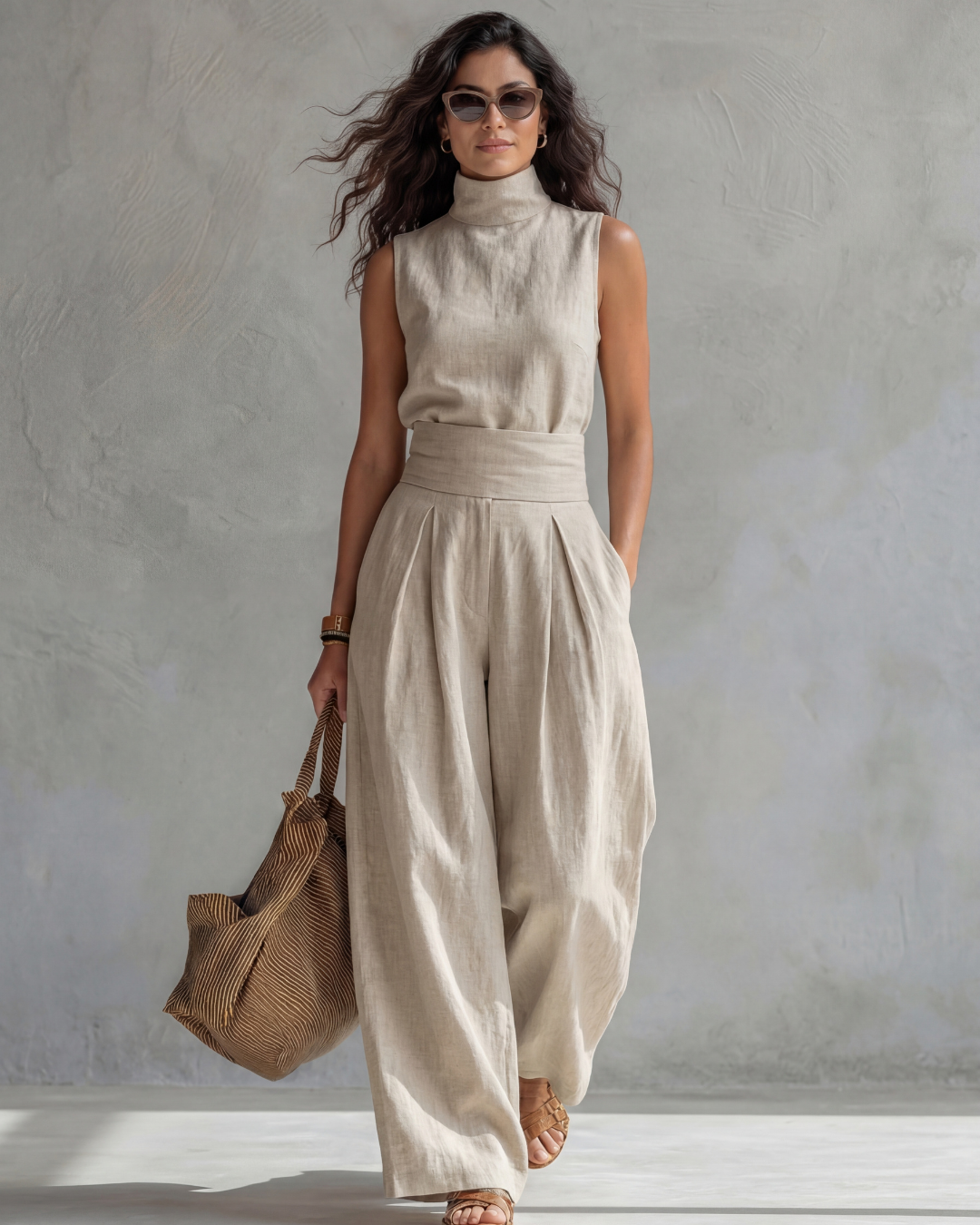 Maria | Elegant Wide Pants and Top Set