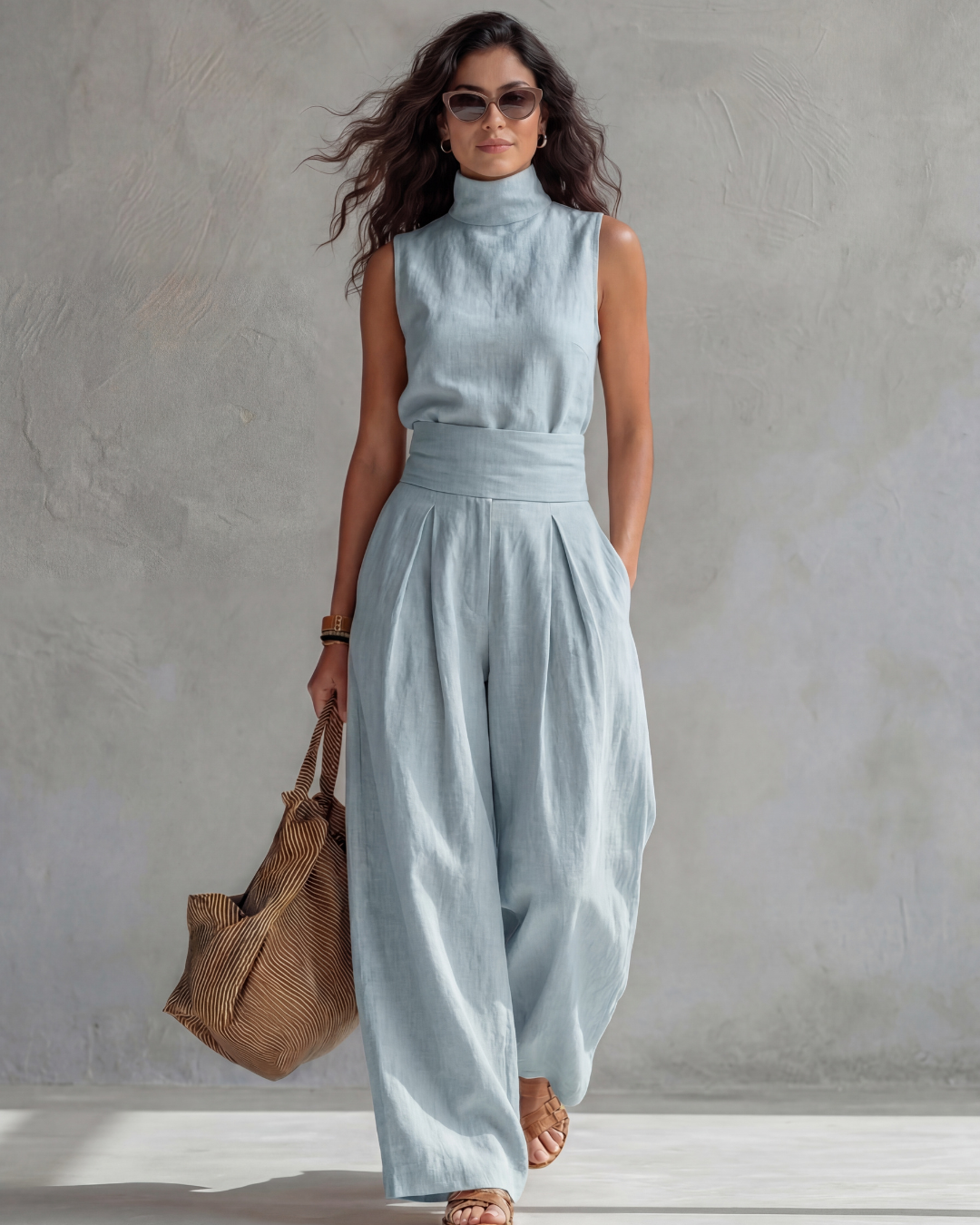 Maria | Elegant Wide Pants and Top Set