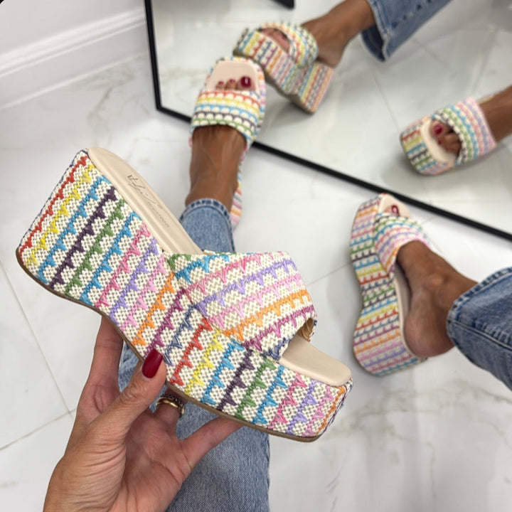 Nika | Colourful Wedge Sandal