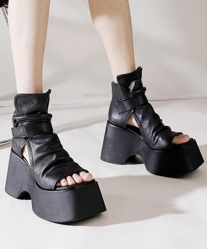 Black Platform Sandals