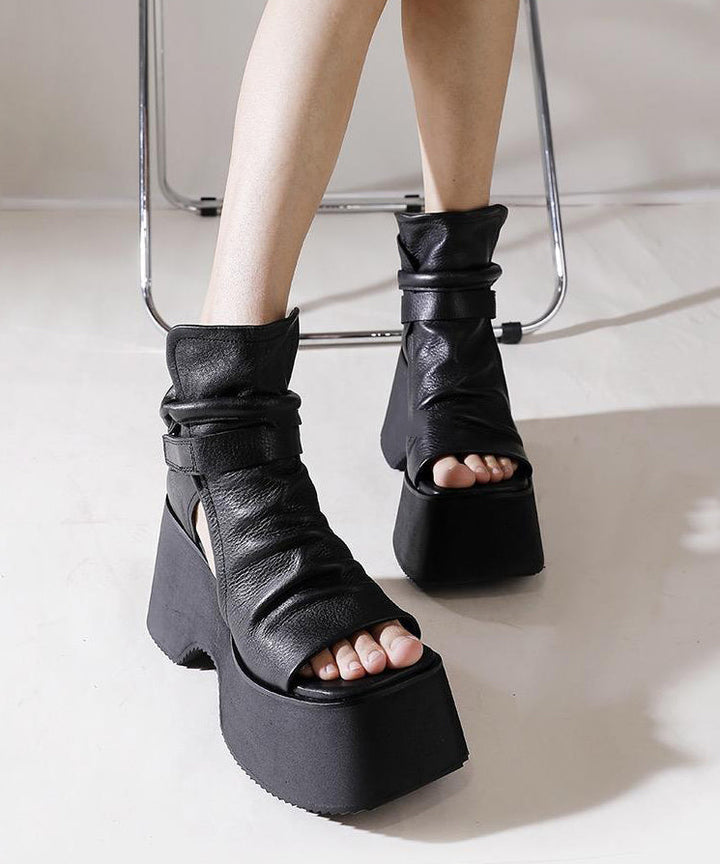 Black Platform Sandals