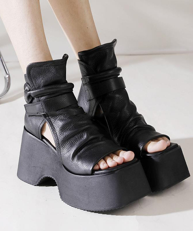 Black Platform Sandals
