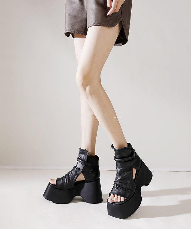 Black Platform Sandals
