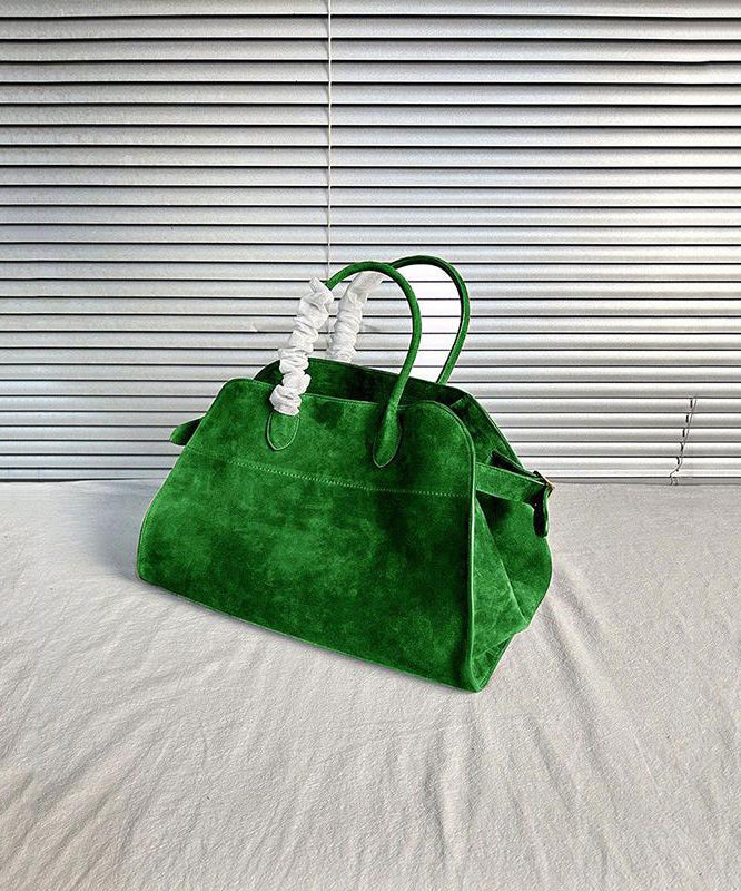 Orange Large Capacity Suede Tote