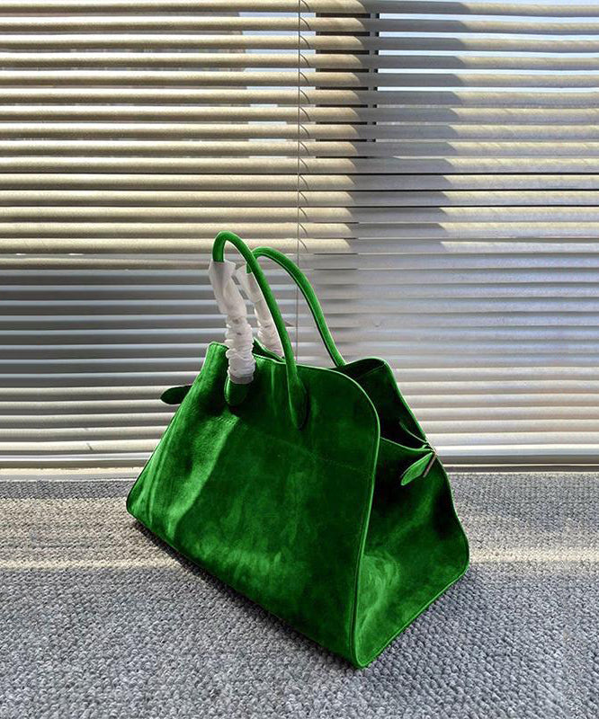 Yellow Large Capacity Suede Tote