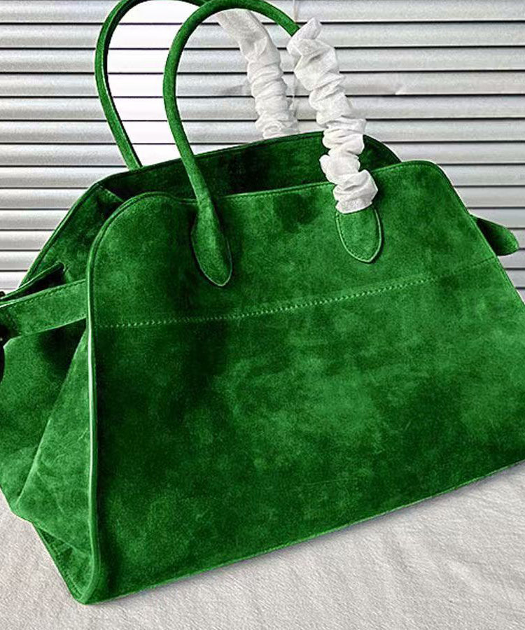 Dark Blue Large Capacity Suede Tote