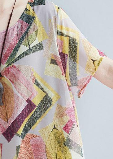 Floral O-Neck Wide Hem French Dress
