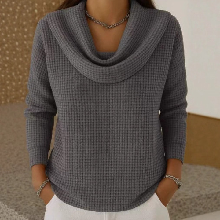 Amber – Waterfall-Neck Jumper — Jarah Melbourne