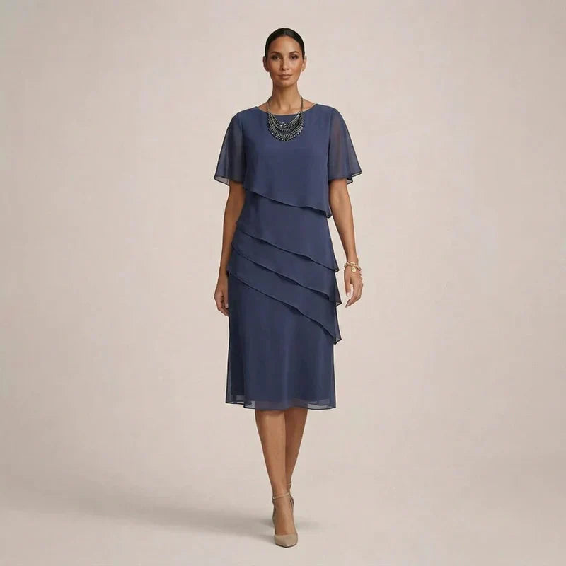 MARA | Elegant Ruffled Dress with Flattering Comfort