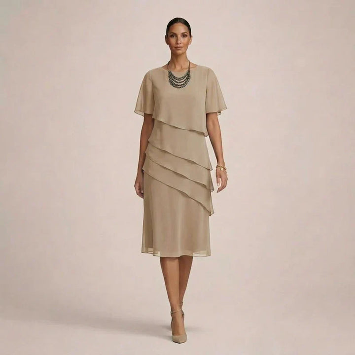 MARA | Elegant Ruffled Dress with Flattering Comfort