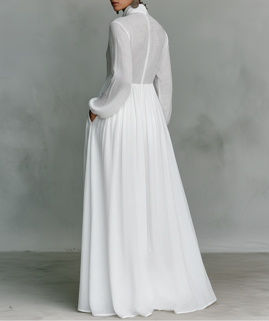 Serena Fluid Button Maxi Dress