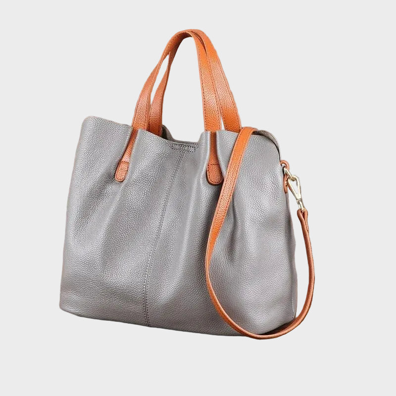 Margaux | Structured Leather Tote — Jarah Melbourne