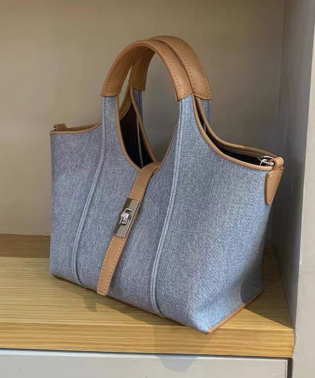 Handmade Khaki Faux Leather Tote