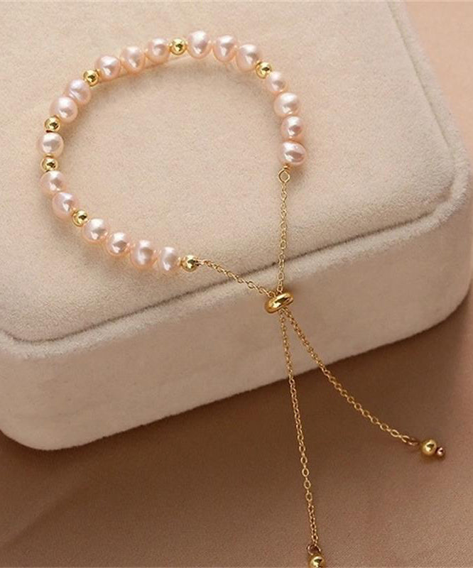 Pink Pearl 14K Gold Bracelet