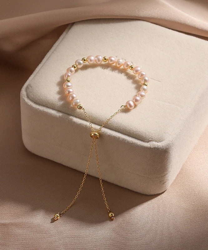 Pink Pearl 14K Gold Bracelet