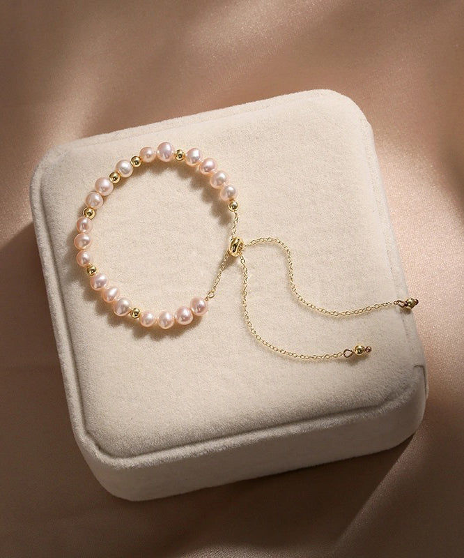 Pink Pearl 14K Gold Bracelet