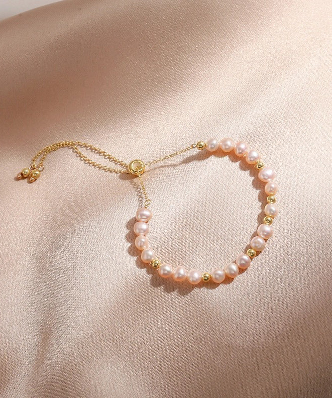 Pink Pearl 14K Gold Bracelet