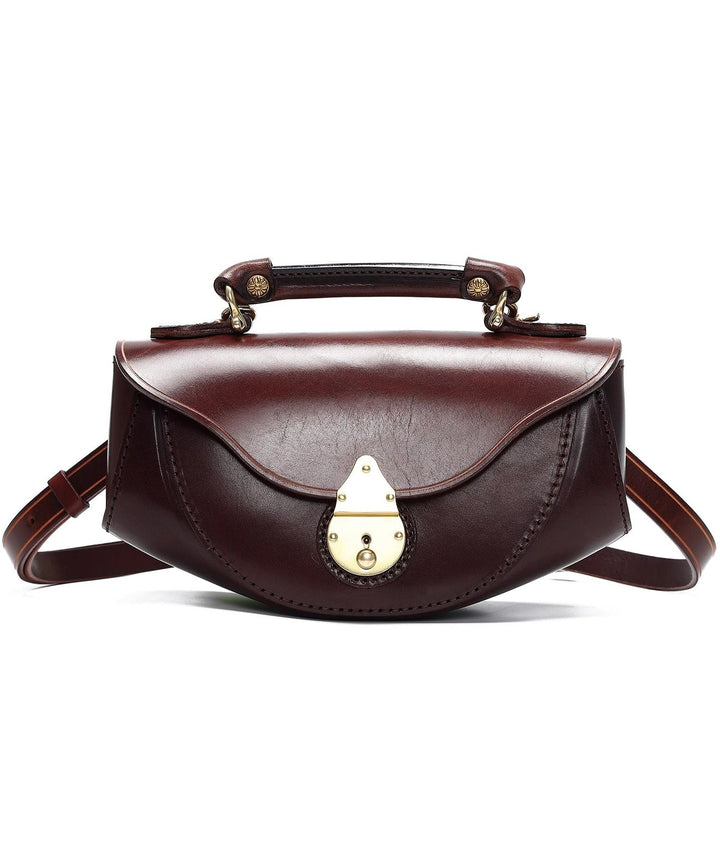 Handmade Coffee Calf Leather Tote