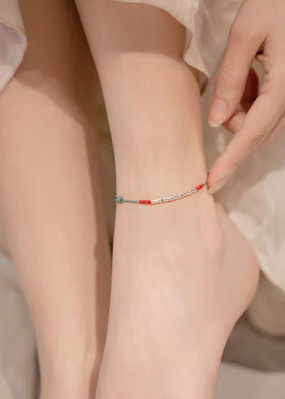 Handwoven Bamboo Silver Luck Bracelet