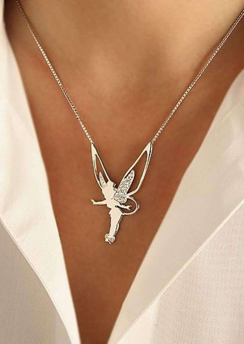 Luna | Gold Fairy Pendant Necklace