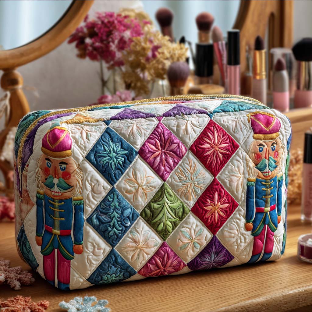 Christmas Soldier | Quilted Makeup Bag