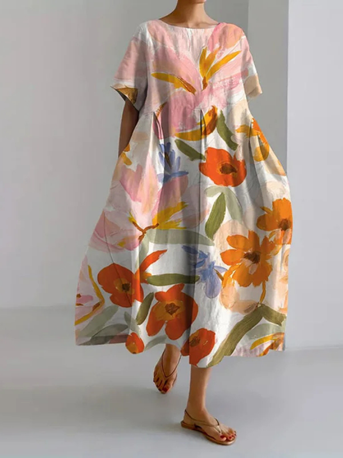 Valeno floral A-line summer dress — Jarah Melbourne