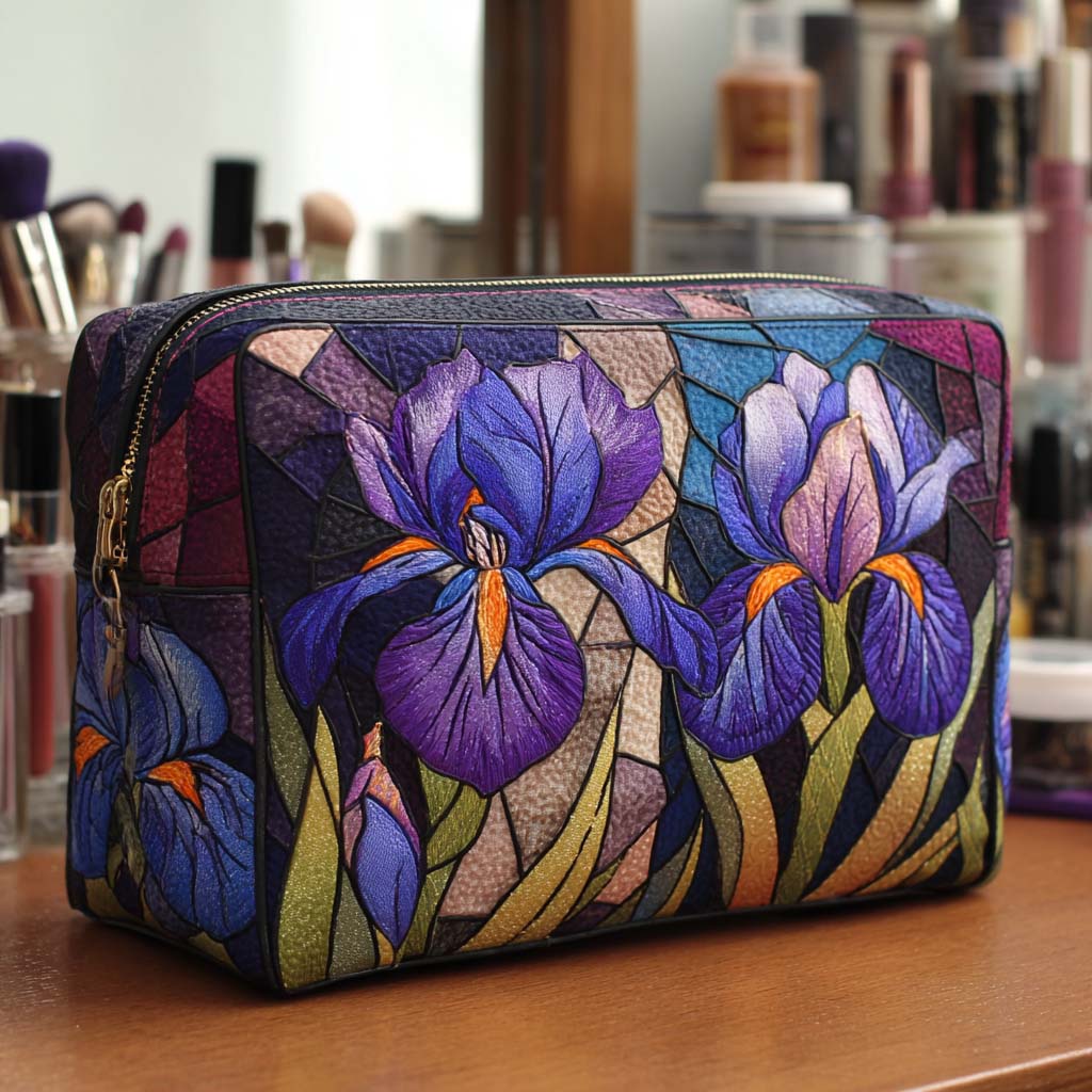 Floral Pattern | Quilted Makeup Bag
