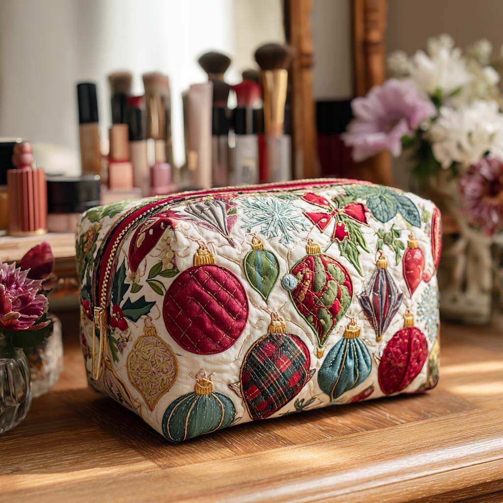 Cheerful Detail | Quilted Makeup Bag