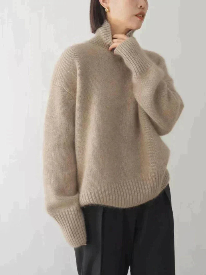 Isabella – Cashmere-Look Roll-Neck Jumper — Jarah Melbourne